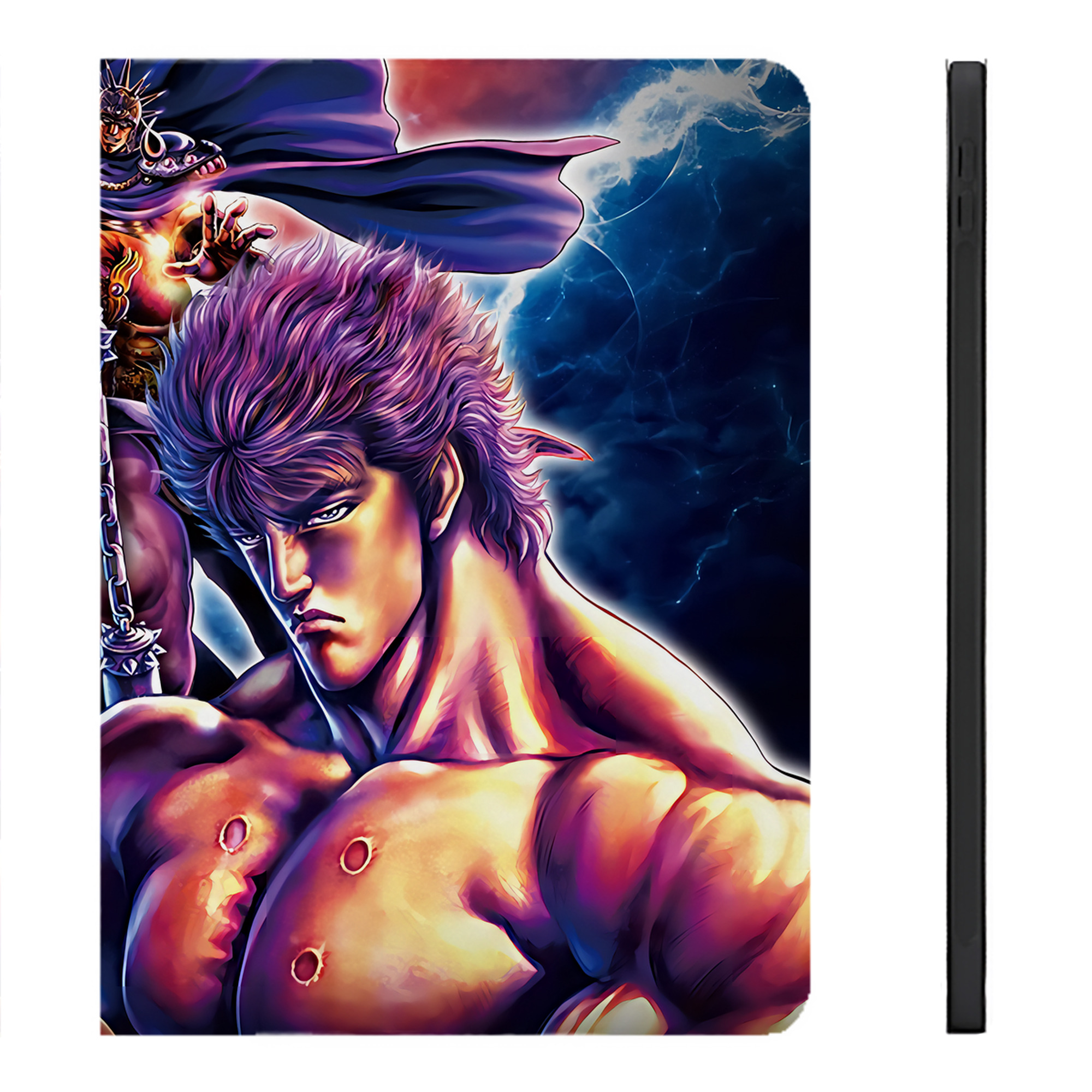 （画像用） 北斗の拳 Fist of the North Star IPadケース ペンホルダー付き ブックスタイルデザイン